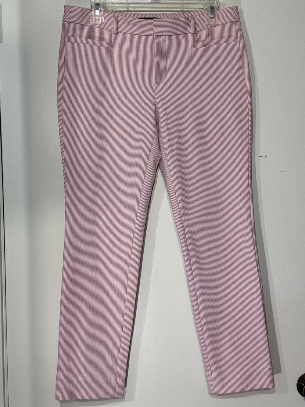 Banana Republic Pink Pinstripe Straight Leg Jeans